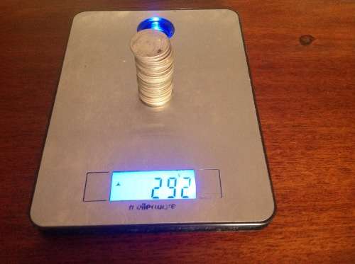 Bullion Silver 292g South African coins of 50% Silver Content