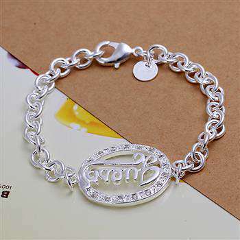 Guess ladies bracelet silver with rhinestones
