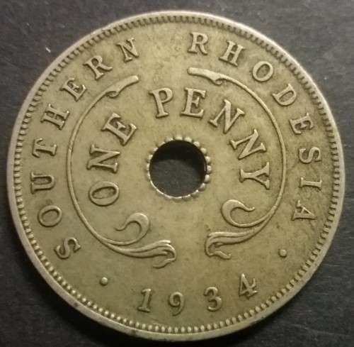 SOUTHERN RHODESIA 1934  PENNY