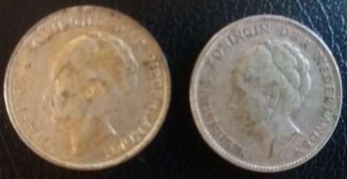 RESERVED FOR JAN ONLY - 1930 and 1931 NETHERLANDS  SILVER GULDEN SET