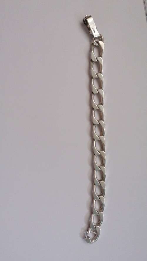 MENS STERLING SILVER CHAIN BRACELETS