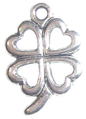 Charm 22mm Lucky 4-leaf Clover, sold individually