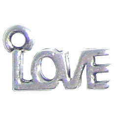 Charm saying LOVE, sold individually