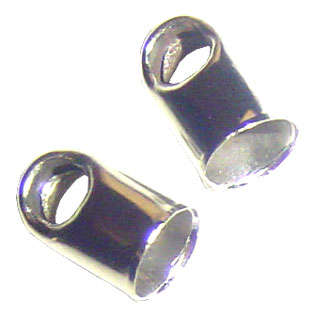 Cylinder End with Loop 3.2mm Glue-In, sold individually