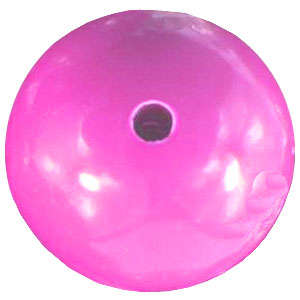 Acrylic Gumball Bead in Bright Pink 11mm