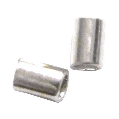 Crimp Tubes 2mm Silverplated, pack of 500pcs