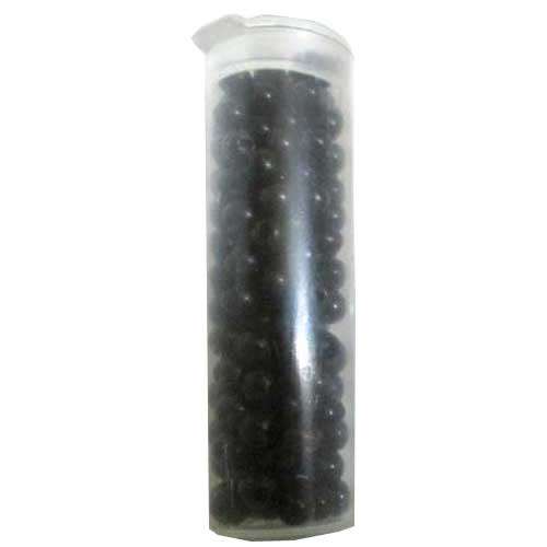 Acrylic Faux Pearls in Glossy Black 4mm, vial of 5g/approx 175pcs
