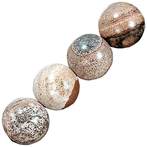 Picture Stone Round Bead 12mm, pack of 10pcs