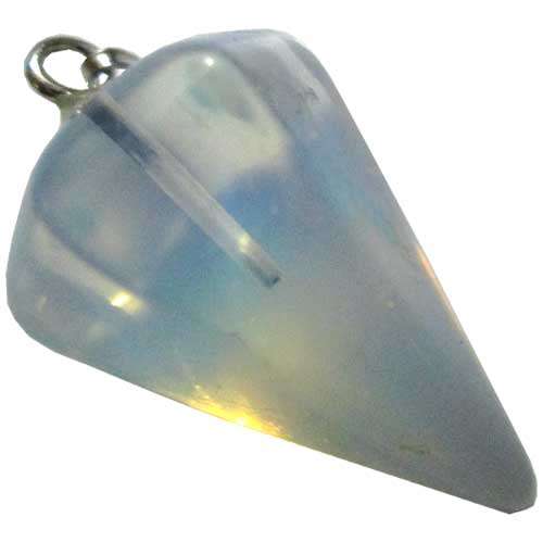 Opalite Cone Point Pendulum 30mm with Bail