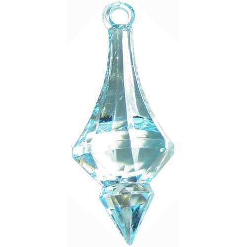 Lucite Facetted Spear Drop 49mm, pack of 10pcs