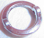 14mm Metallised Acrylic Outer Ring Spacer/Bead in Silvertone