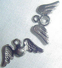 Gorgeous!! New from Beads & Baubles - Decorateable Metal Findings ANGEL WINGS  210.0x12.0mm