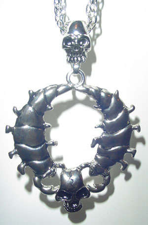 GOTH* CYBERPUNK* BIKER* NECKWEAR #009 "SKULLCRUSHER"