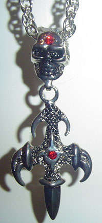 GOTH* CYBERPUNK* BIKER* NECKWEAR #010 "DRAGON CLAW BLADE"