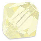* 6mm Chinese Crystal Bicone PALE CITRINE - Good quality with high sparkle