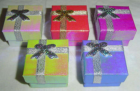 TOTALLY INSANE PRICING on Shimmering Pearlescent BLUSH PINK Ring Box with Pad (OTHER COLOURS AVAIL)