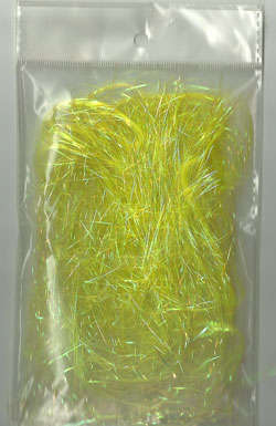 Metallic Yellow Angel Hair Tinsel for Crafting or Party Decoration (per swatch)