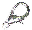 14mm Lobster Clasp in Silvertone Metal