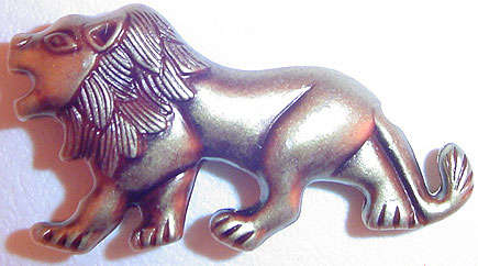 SALE!!! Large 60x31x11mm Ethnic Tribal LEO Lion Bead in Antiqued Bronzetone Metallised Acrylic