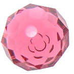 FURTHER REDUCED - this is incredible pricing!!!  8x6mm Faux Crystal Pink Facetted Acrylic Rondelle