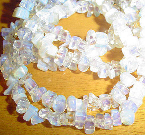 80cm OPALITE (Simulates Opal) Chip Bead String