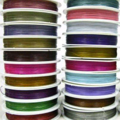 Another INCREDIBLE Special from B&B - UNSORTED Colours Tigertail Wire per 100m Reel