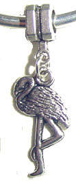 Tibetan Silver Flamingo Hanging Charm