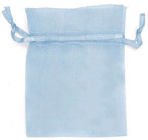 ON SPECIAL until end Feb:  Medium Large Av. 165 x 210cm Blue Sheer Organza Bags - Sold Individually