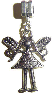 44mm Tibetan Silver Fairy PENDANT Dangle