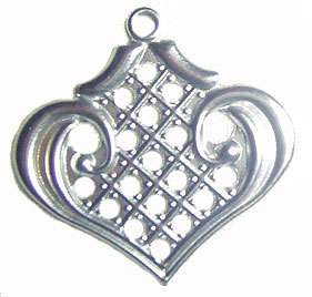 LESS THAN 1/2 PRICE on 30x30mm Metal Foil Charm Decorative for Jewellery or Decoration