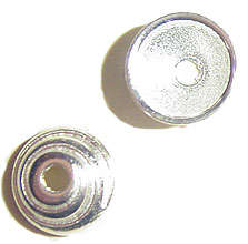 11mm Silverplated Metal Bead Cap