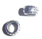 8x4mm Tibetan Silver Euro Charm Ring Spacer, 5mm Hole