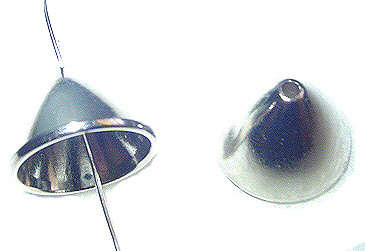 DESIGN YOUR OWN SKINNY - 15mm Silver CCB Metallised Acrylic Skinny/Scarf End