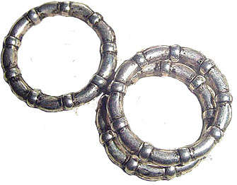 DESIGN YOUR OWN SKINNY - 25x4mm, 18mm Hole Metallised Acrylic Ring Bead for your Skinny