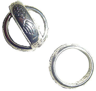 DESIGN YOUR OWN SKINNY - 25x7mm, 20mm Inner Hole Lead Free Tibetan Silver Ring Bead for your Skinny