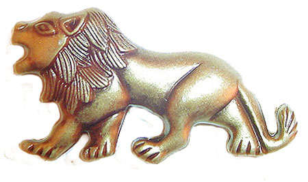 Gorgeous LARGE Bronze Lion Bead 60x30x12mm