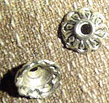 10mm Tibetan Silver Bead Cap