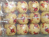 12mm Handprinted Wooden Beads, 5mm Hole