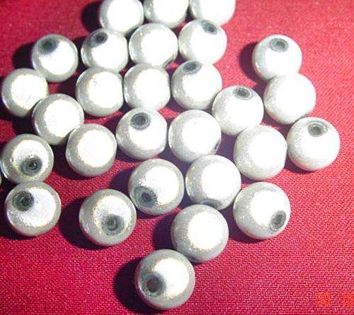 10mm Miracle Glass Beads WHITE