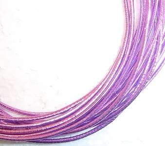 30-32cm METALLIC ROSE PINK Elasticated Bits - Make your own armbands, hair elastics, lanyards, etc