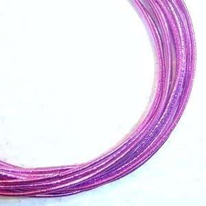 30-32cm METALLIC HOT PINK Elasticated Bits - Make your own armbands, hair elastics, lanyards, etc