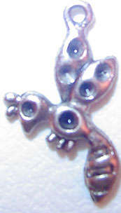 22mm Silver Cast Wasp Charm