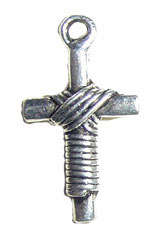 24mm Tibetan Silver Cross Charm