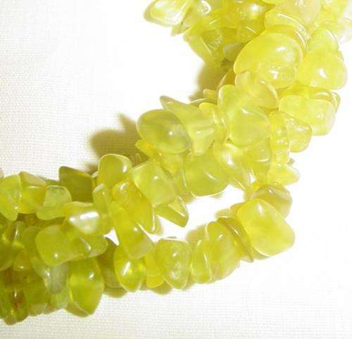 20cm Length Lemon Jade SP Gemstone CHIP Beads