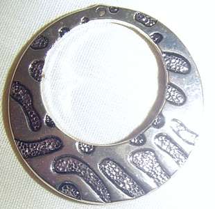 34mm CCB Metallised Acrylic Ethnic Pendant/Earring Drop, Double-Sided