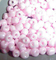 Av Size 3.8mm Irregular Opaque Glass Rocailles BABY PINK