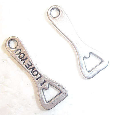 28mm Tibetan Silver Bottle Opener Charm