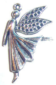40mm Tibetan Silver Dancing Fairy Charm