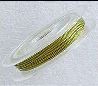 2 meters Pre-cut 0.45mm GREEN Tigertail Wire