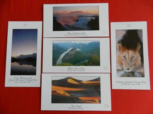 Unused long  Postcards. (Readers Digest) Majestic SA, land of beauty and splendour collection